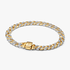Bicolor Pavé Cuban-Kettenarmband Bicolor Pavé Cuban-Kettenarmband