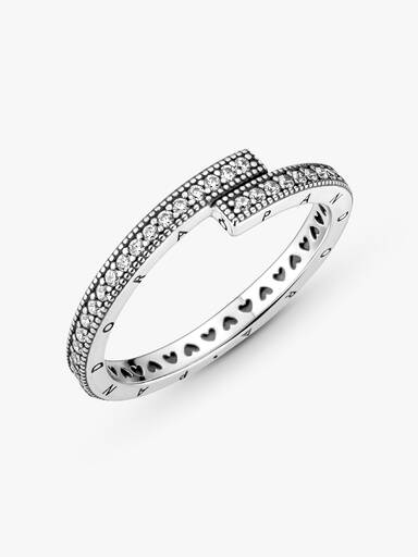 Funkelnder überlappender Ring
