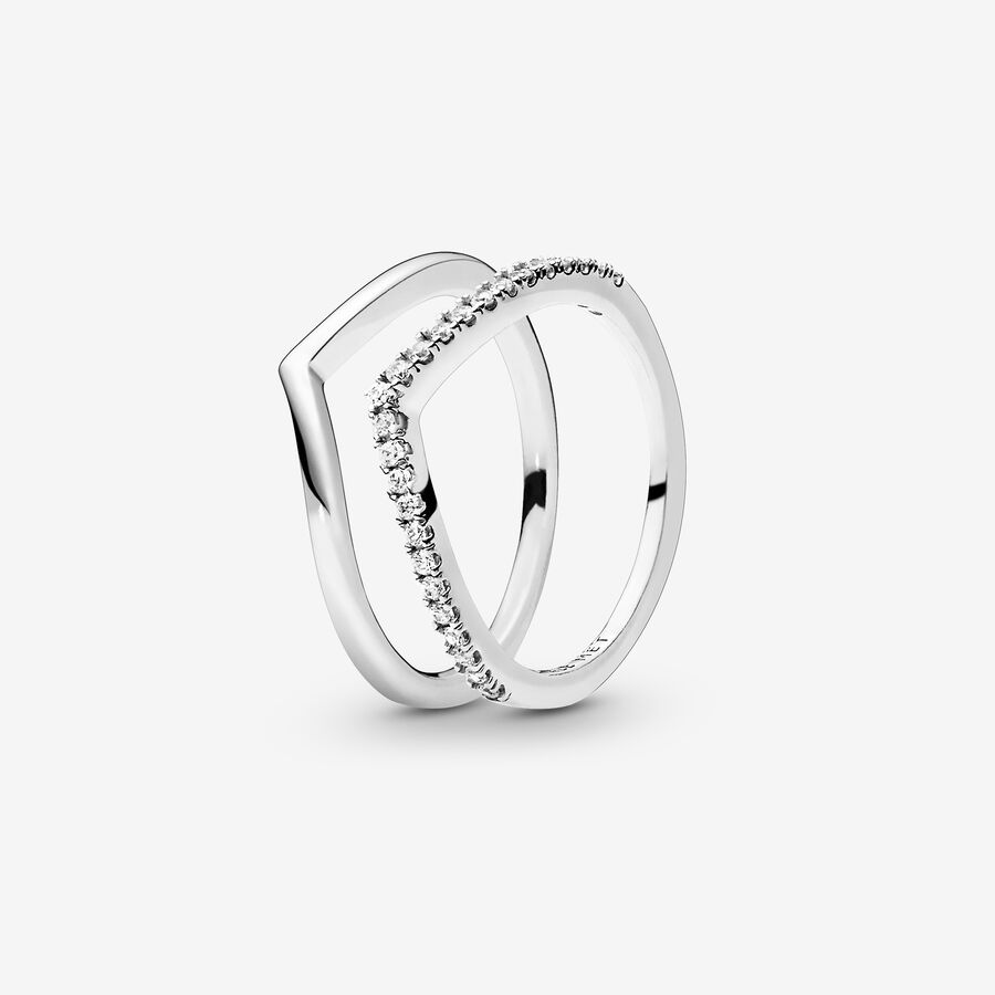 Wishbone Ring Sterling-Silber Geschenkset image number 0