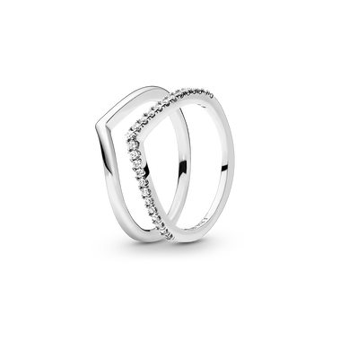 Wishbone Ring Sterling-Silber Geschenkset