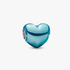 Himmelblaues Metallic-Herz Charm Himmelblaues Metallic-Herz Charm