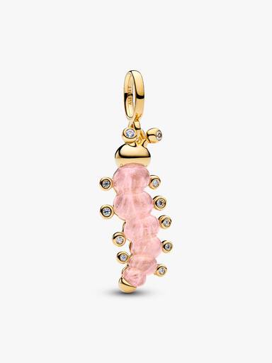 Rosafarbene Raupe Charm