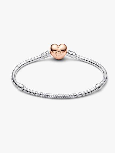 Moments Herz und Schlangen-Gliederarmband