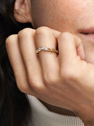 Königlicher Wirbel Diadem-Ring