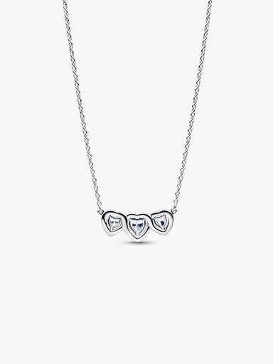 Strahlenkranz Herz Trilogie Collier-Halskette