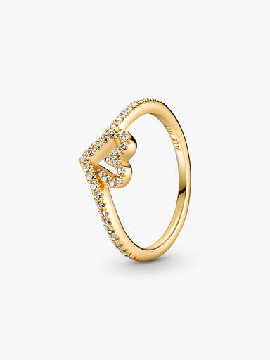 Pandora Timeless Wishbone Funkelndes Herz Ring