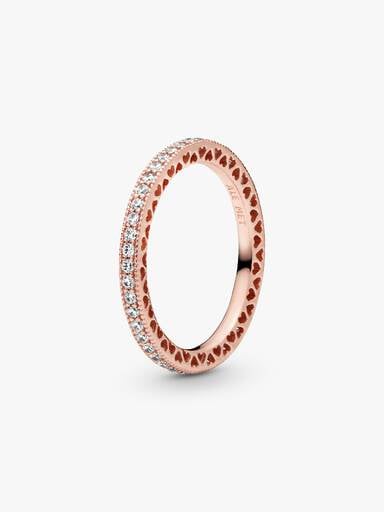 Funkeln und Herzen Ring