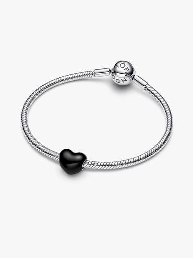 Schwarzes Herz Charm