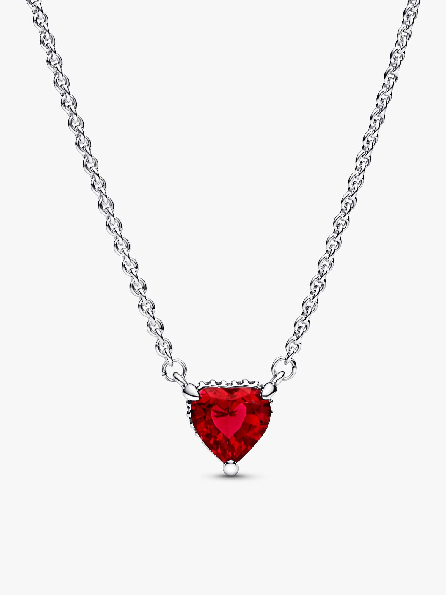 Funkelnder Herförmiger Strahlenkranz Collier-Halskette