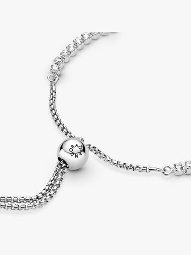 Funkelndes Schiebe-Tennisarmband