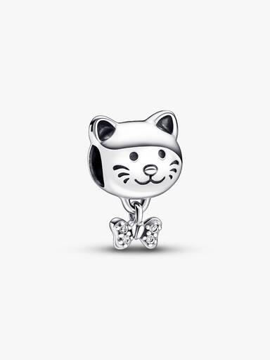 Katze & Schleife Charm
