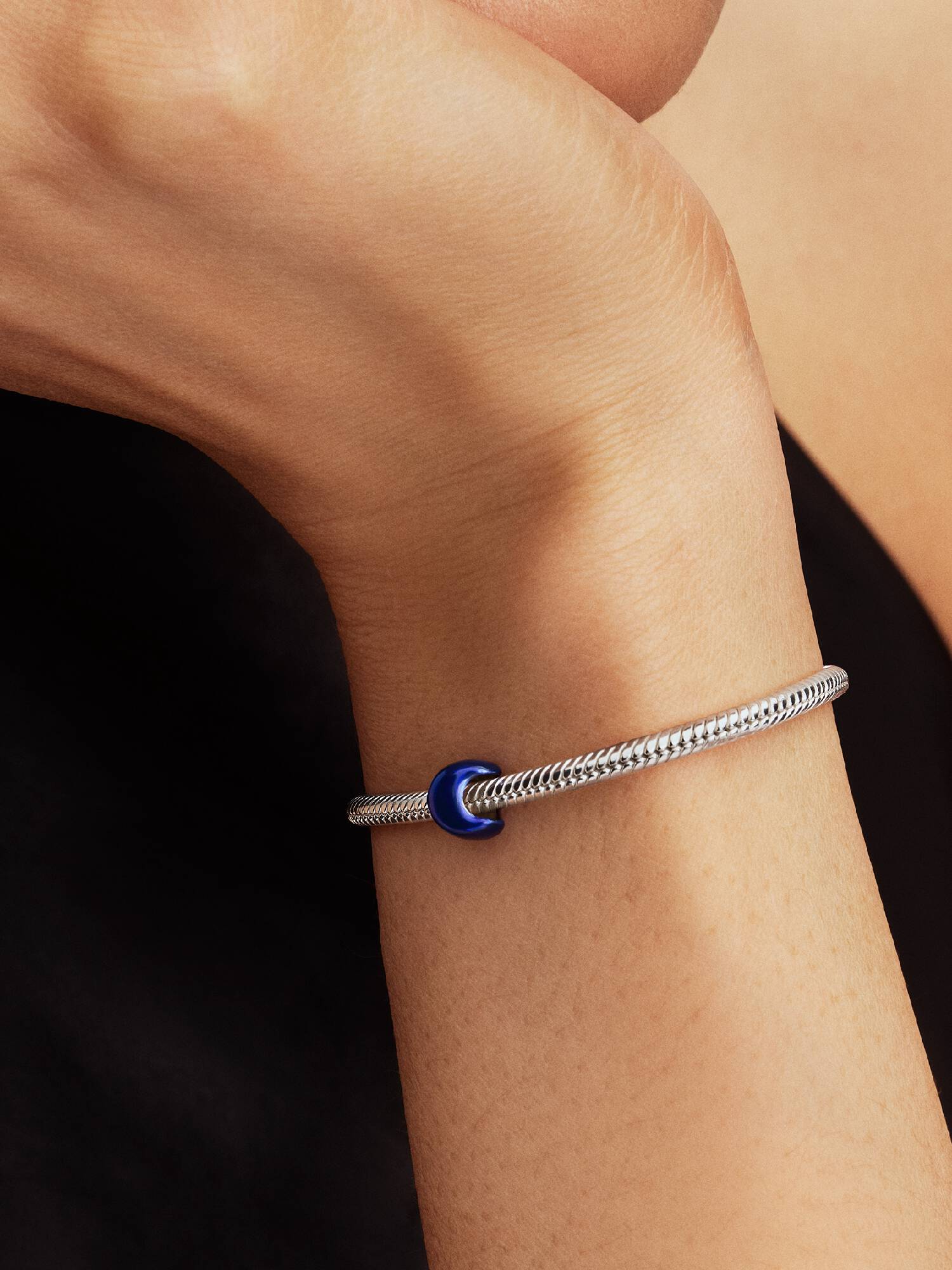 Blauer Mond Mini-Charm