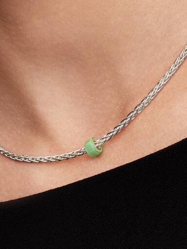 Grüner Murano-Glas Mini-Charm