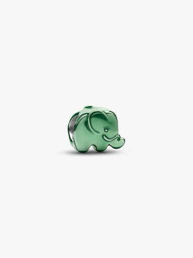 Grüner Elefant Mini-Charm
