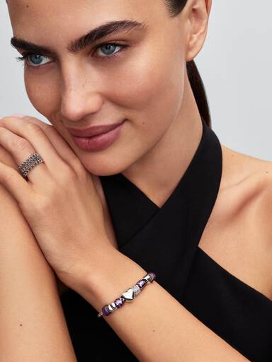 Violette Pfote Mini-Charm