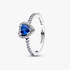 Erhabenes Prinzessinnenblaues Herz Ring Erhabenes Prinzessinnenblaues Herz Ring