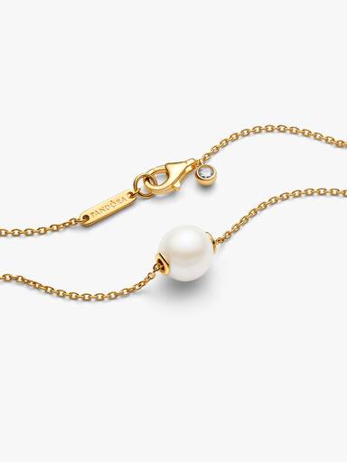 Behandelte Süßwasserzuchtperle Collier-Halskette
