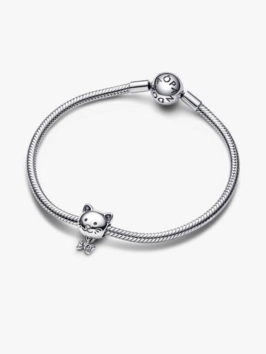Katze & Schleife Charm