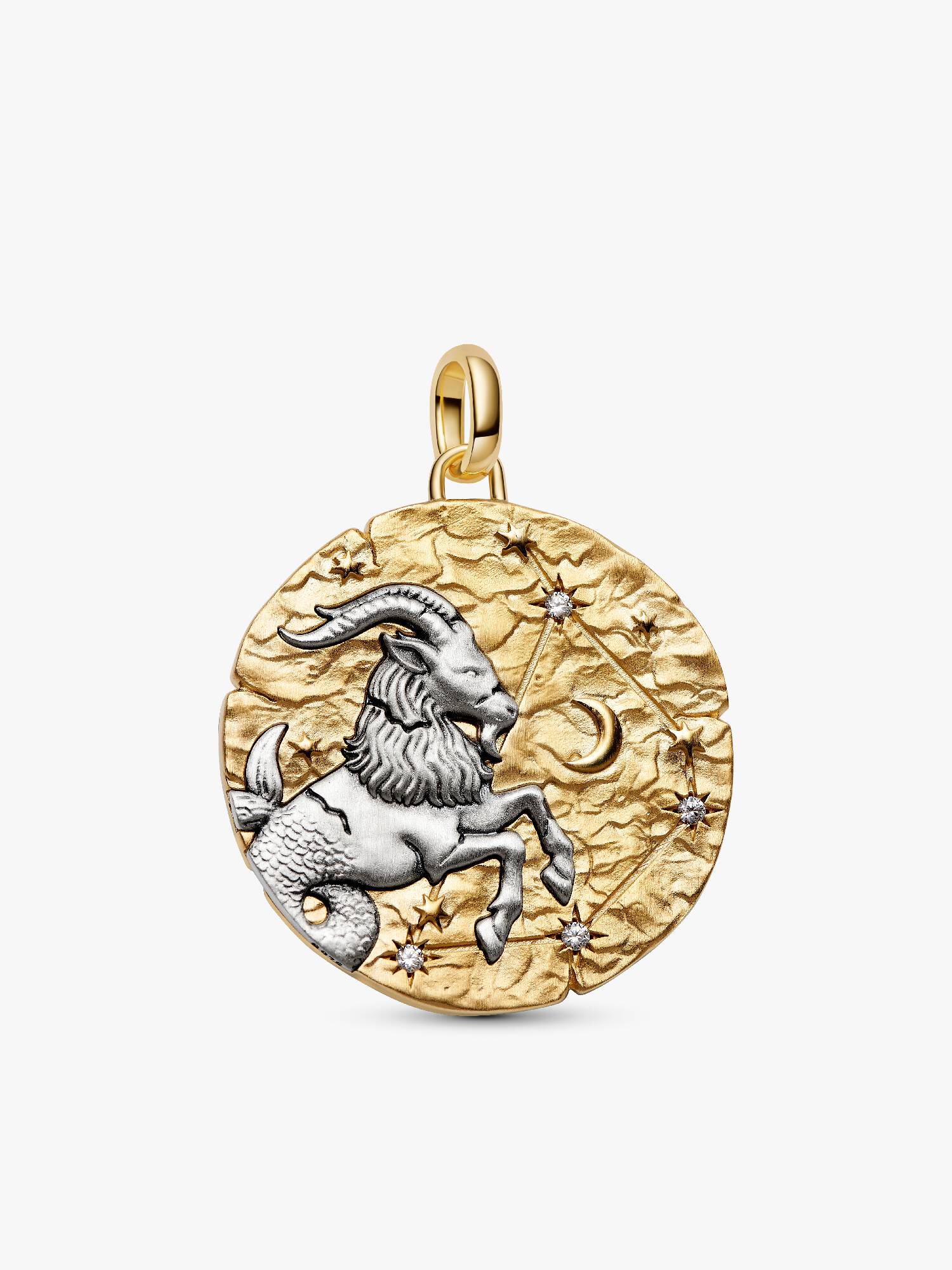 Sternzeichen Steinbock Großes Medaillon-Charm