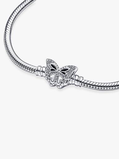 Pandora Moments Schlangen-Gliederarmband mit Schmetterling-Verschluss