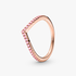 Pandora Timeless Wishbone Funkelnder Rosafarbener Ring Pandora Timeless Wishbone Funkelnder Rosafarbener Ring