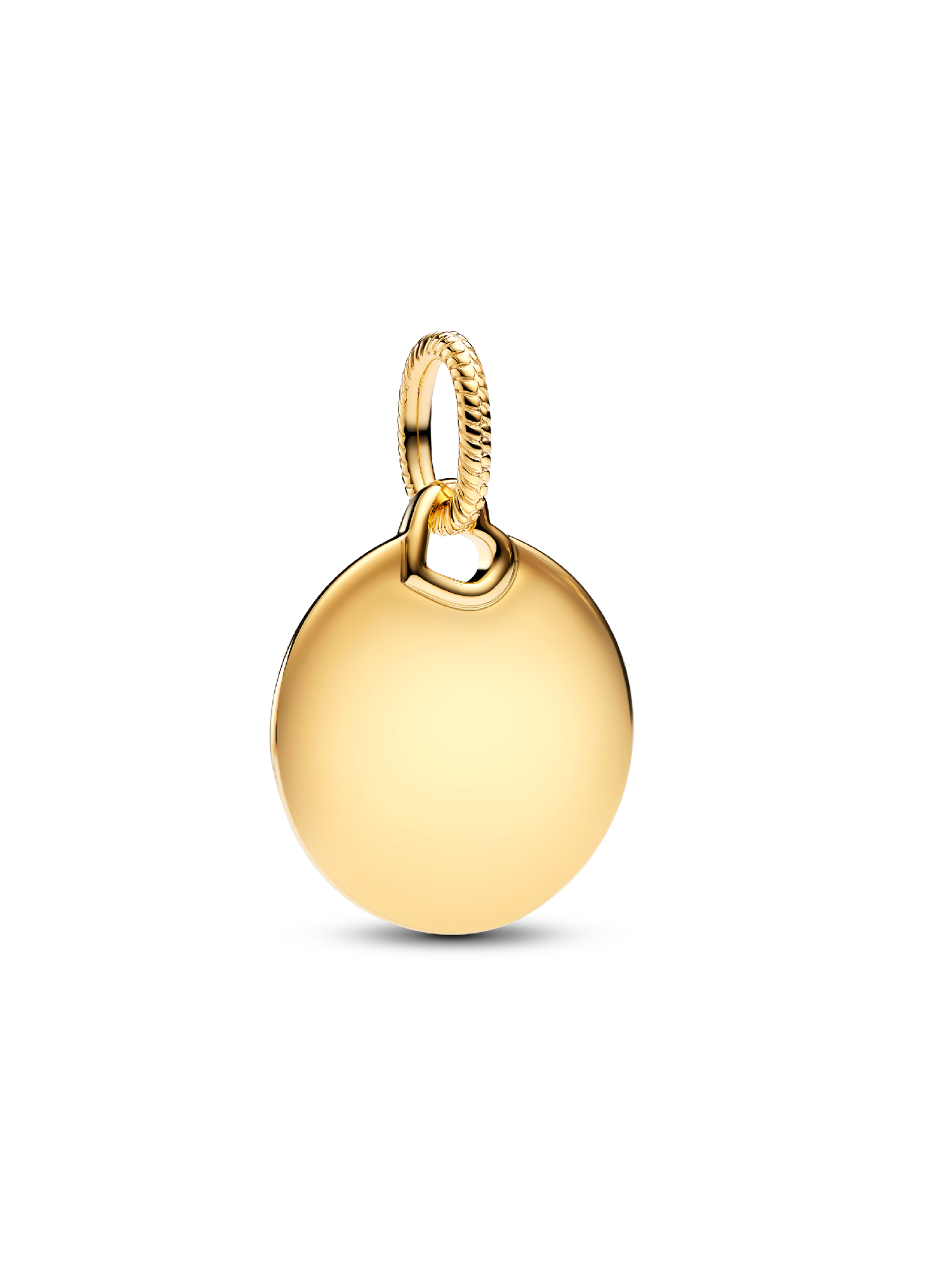 Gravierbarer runder Charm-Anhänger