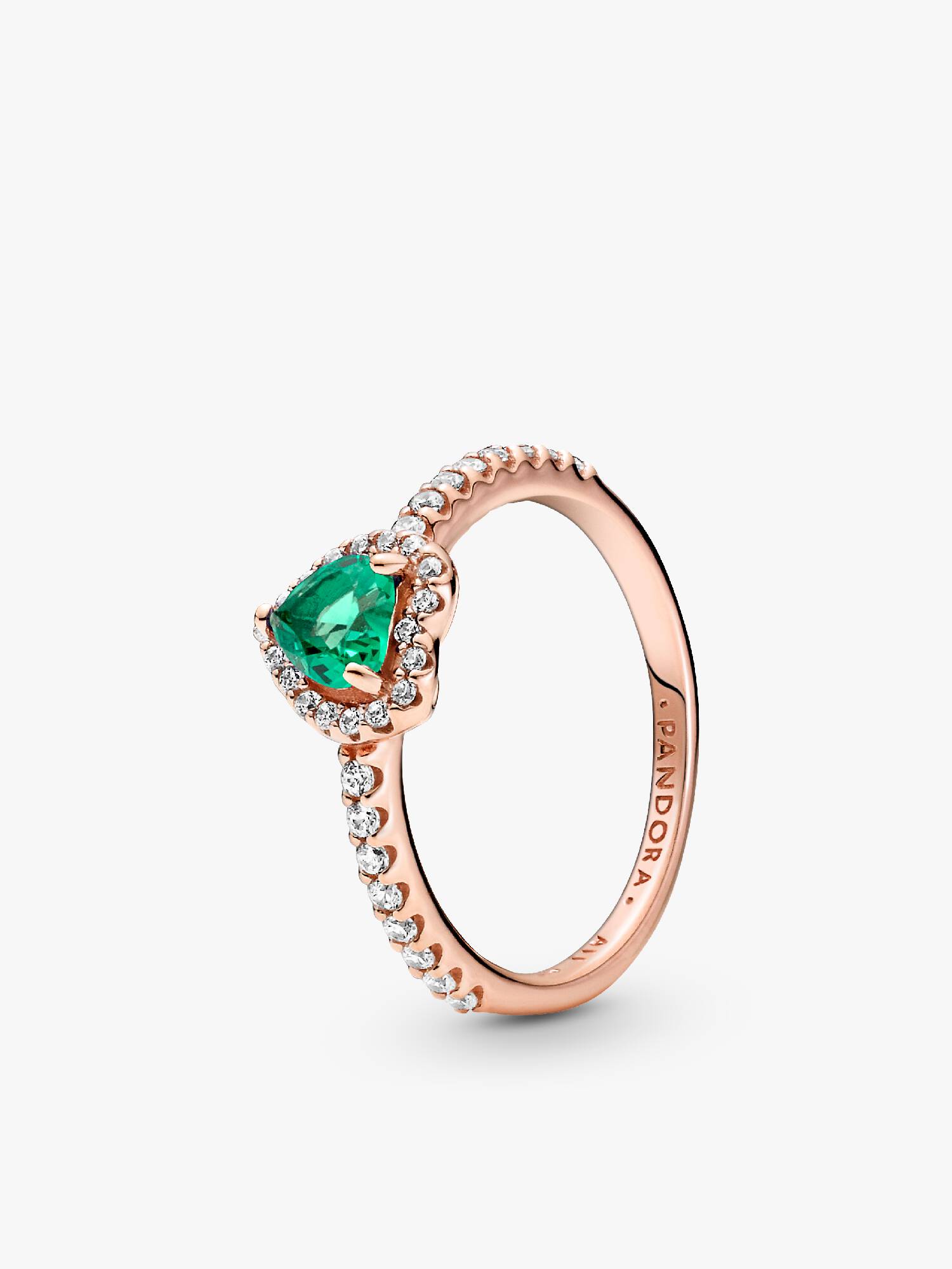 Funkelndes Erhabenes Herz Ring