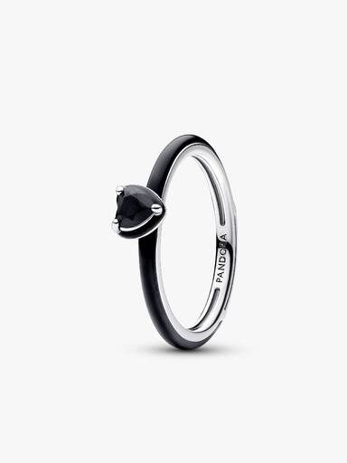 Pandora ME Schwarzes Chakra Herz Ring