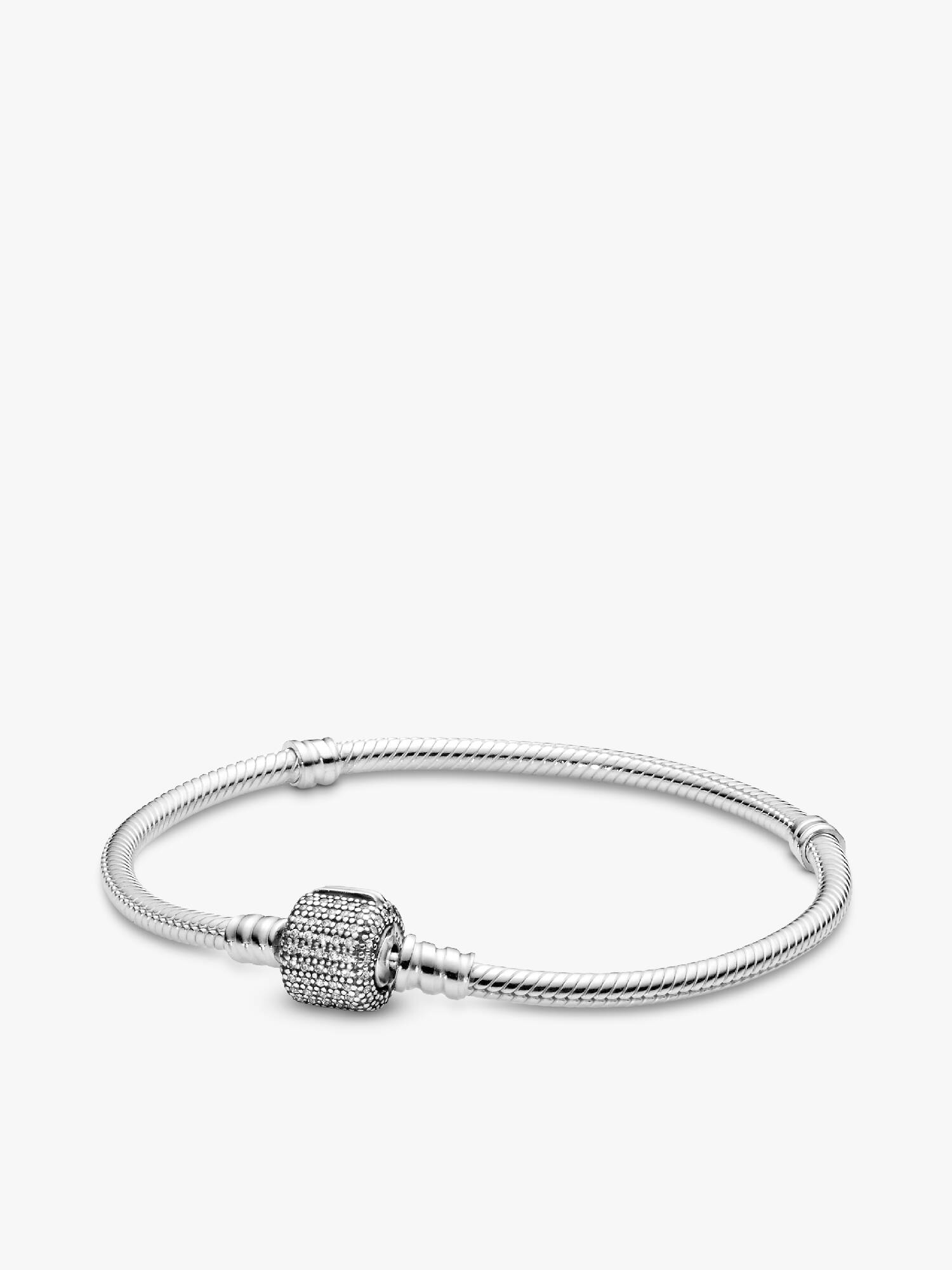 Pandora Moments Schlangen-Gliederarmband mit Funkelndem Pavé-Verschluss