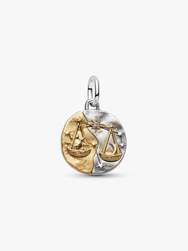 Sternzeichen Waage Medaillon-Charm
