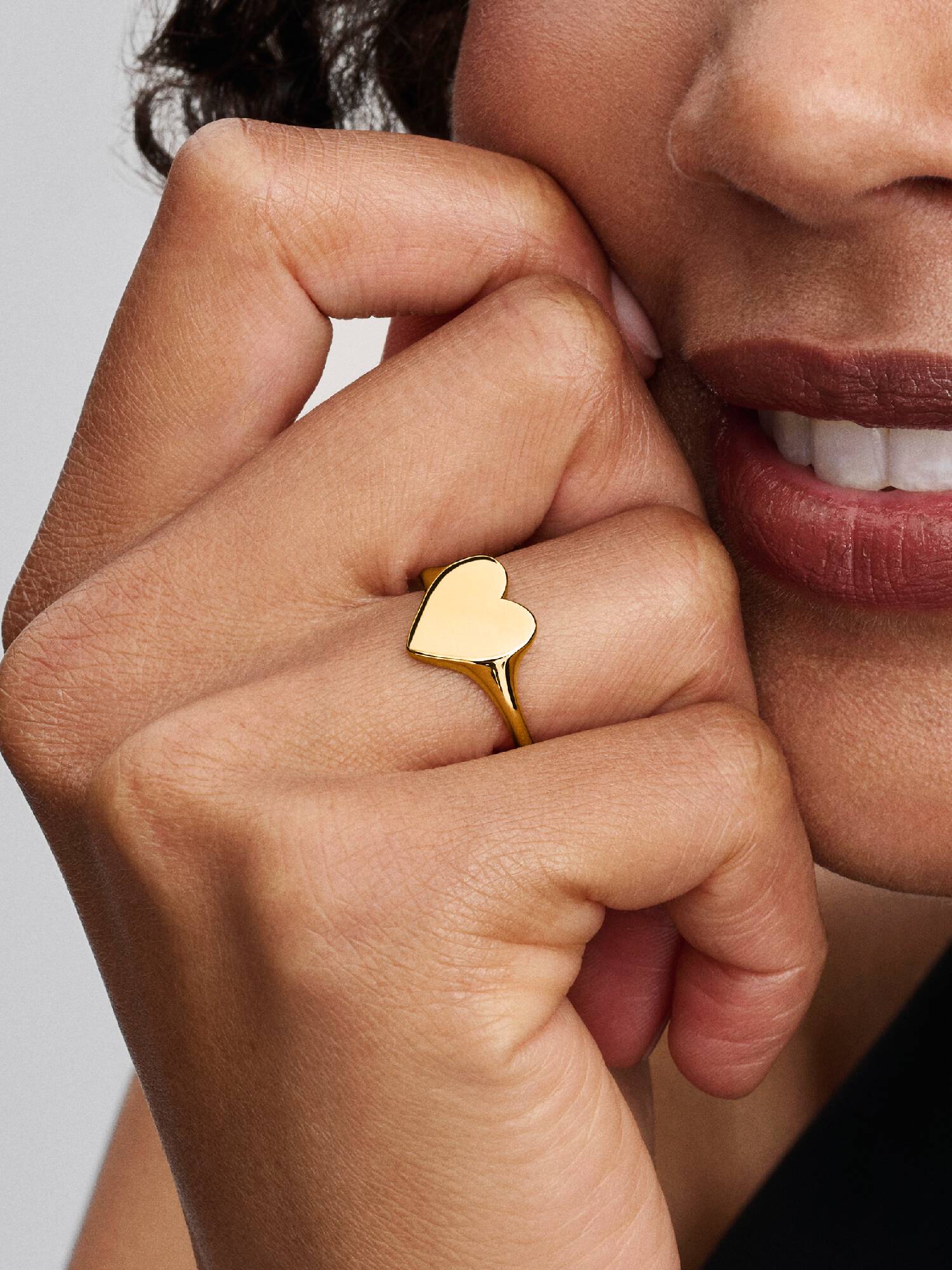 Gravierbares Herz Ring