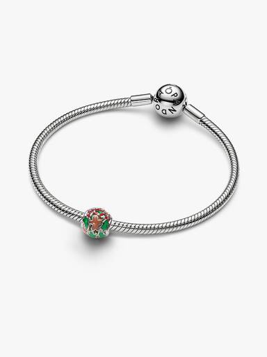 Weihnachtsfreude Offen gearbeitetes Charm