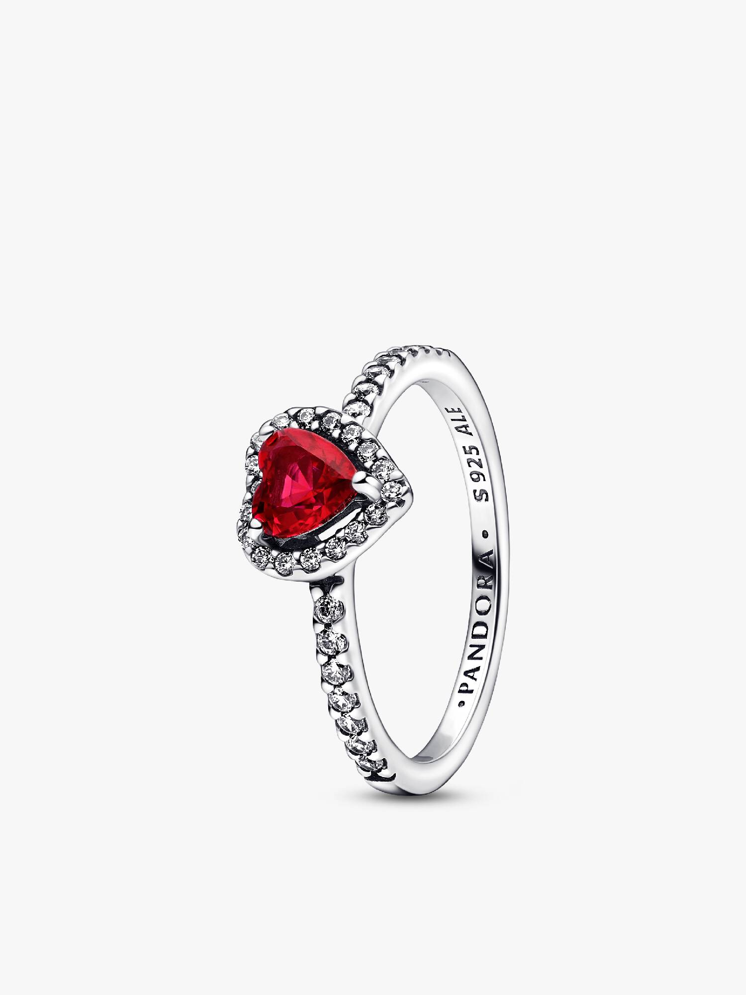 Ausgeprägtes Rotes Herz Ring
