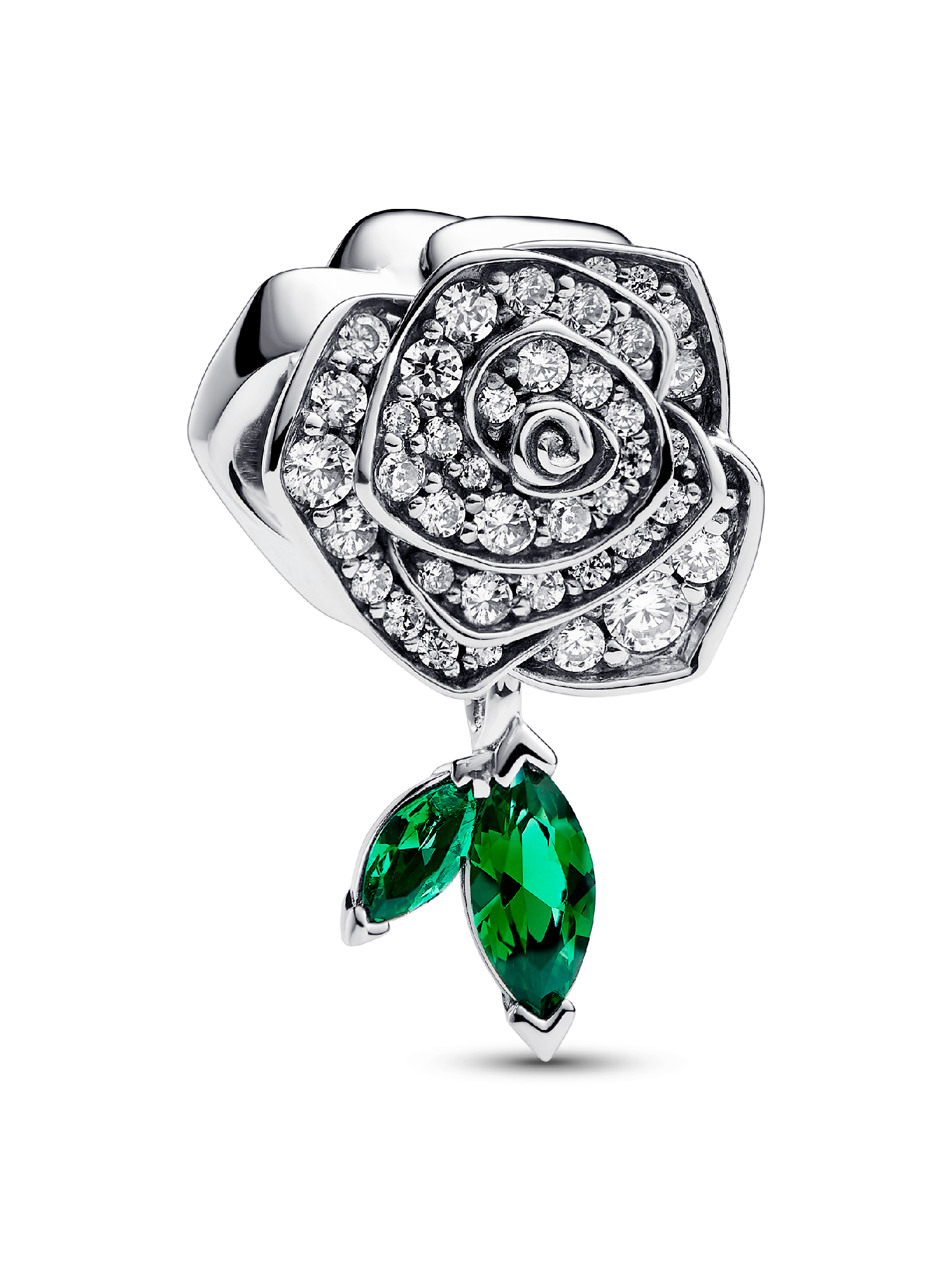 Funkelnde Blühende Rose Charm