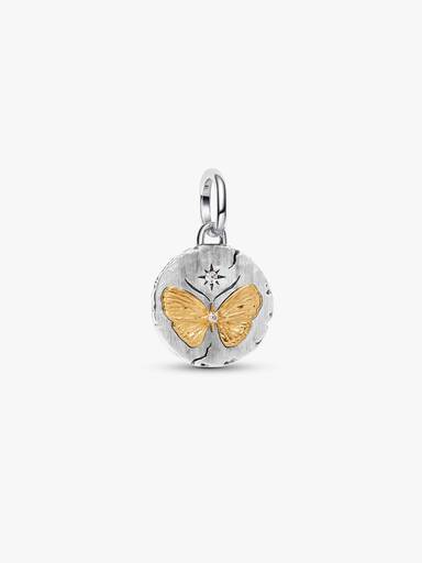 Schmetterling Medaillon-Charm