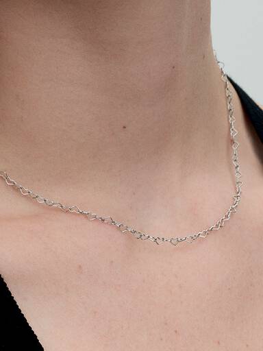 Verbundene Herzen Collier-Halskette