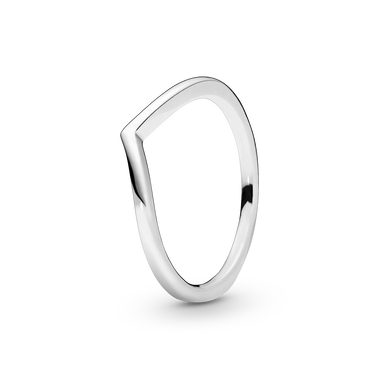 Polierter Wishbone Ring