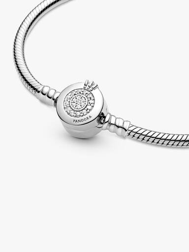 Funkelndes Crown O Schlangen-Gliederarmband