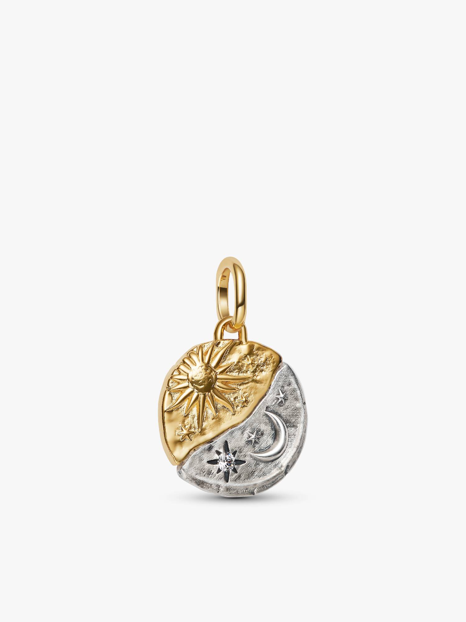 Sonne und Mond Medaillon-Charm