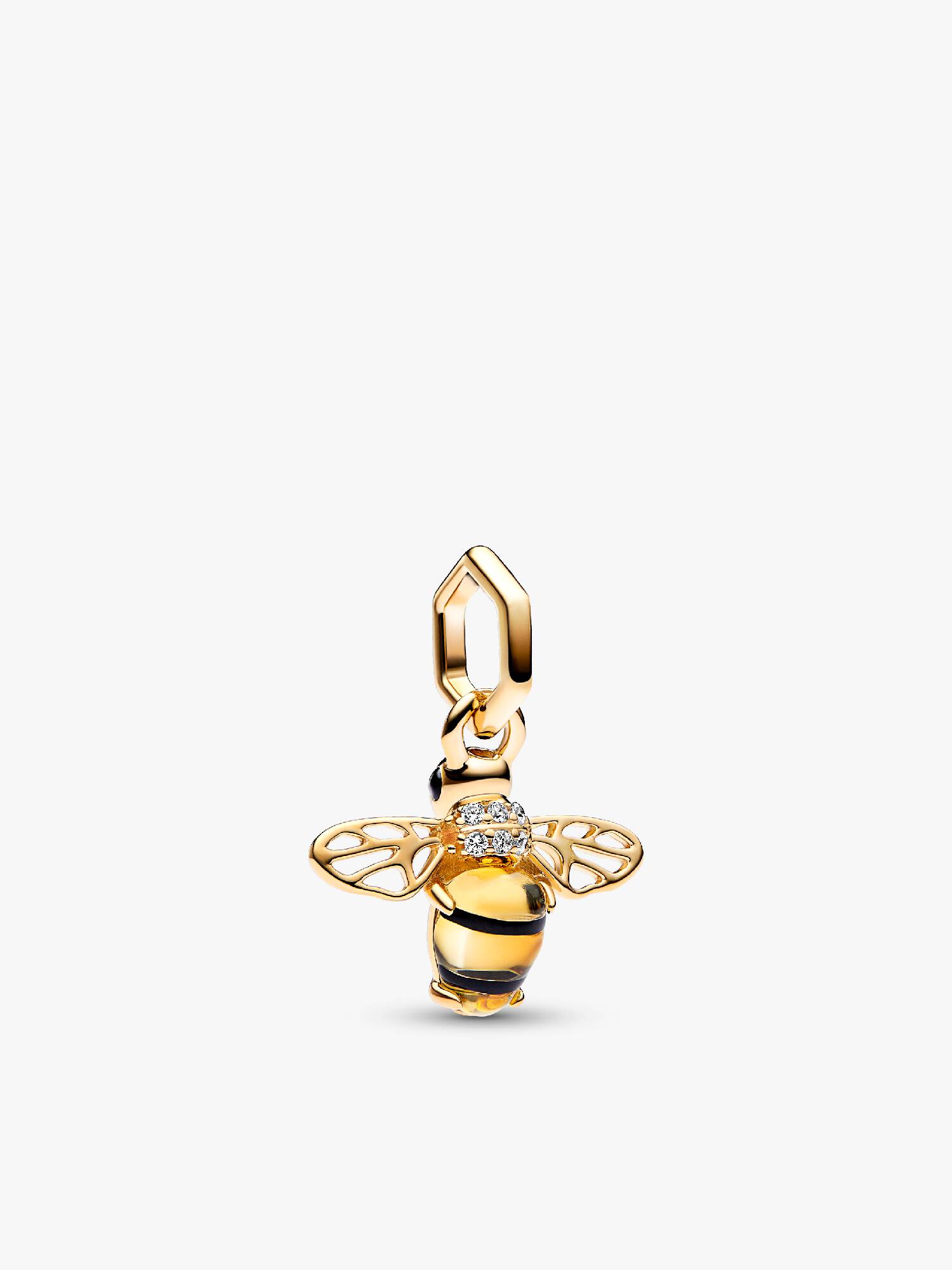 Funkelnde Biene Charm-Anhänger