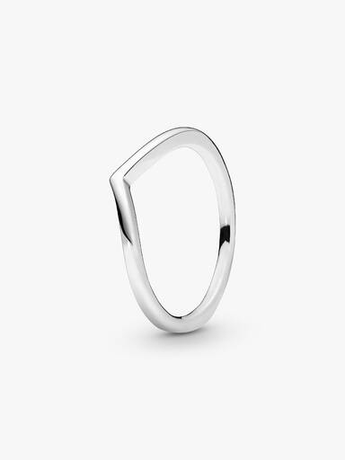 Polierter Wishbone-Ring