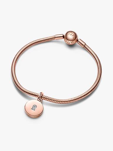 Aufklappbares & Gravierbares Liebesmedaillon Charm-Anhänger