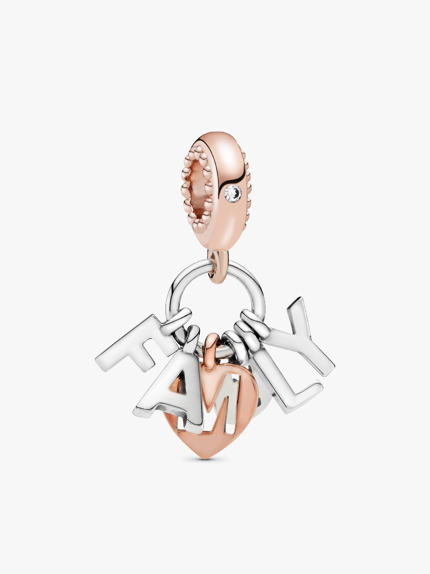 Family Buchstaben Charm-Anhänger