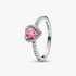 Erhabenes Rosafarbenes Herz Ring Erhabenes Rosafarbenes Herz Ring