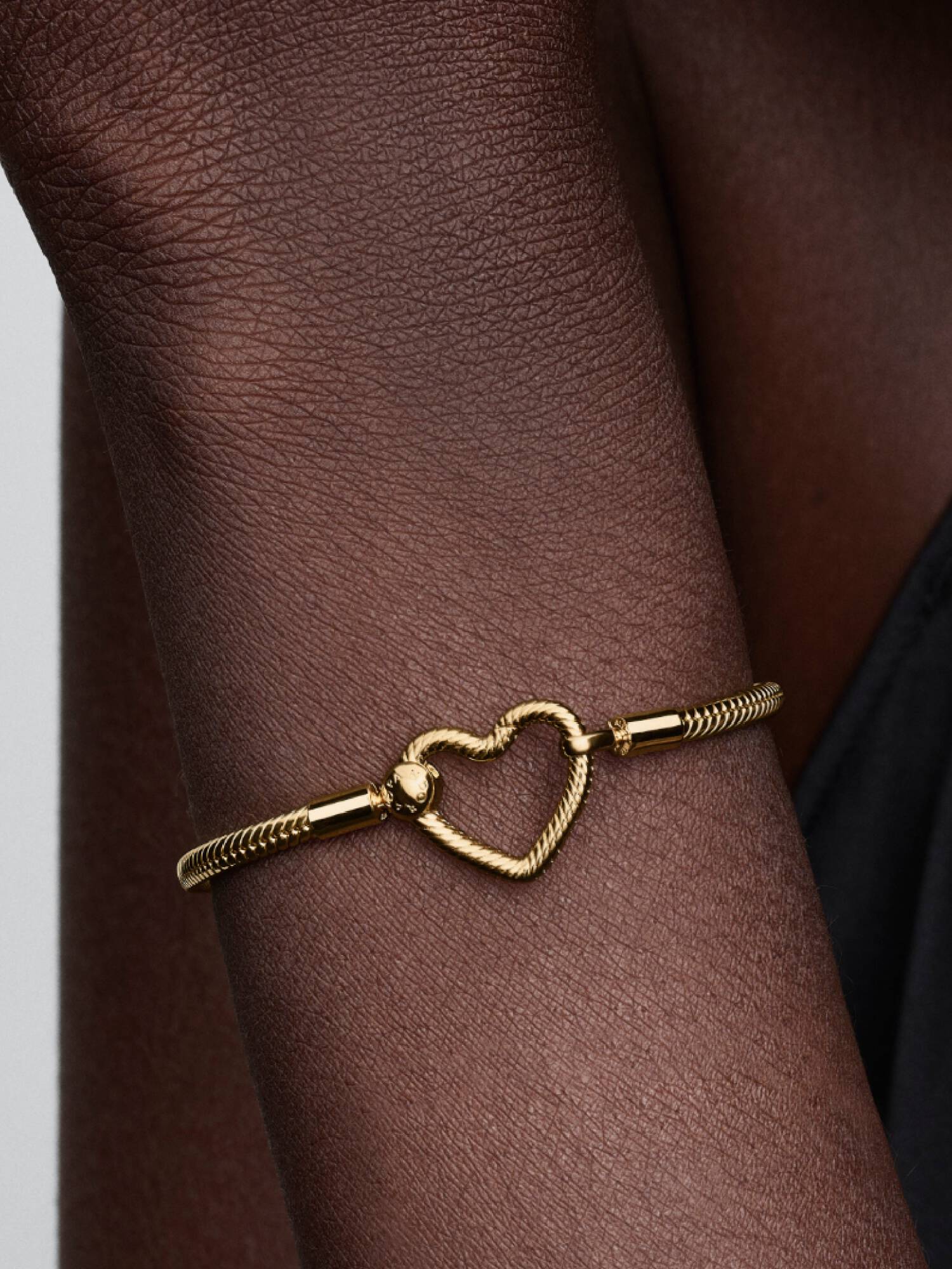 Herzverschluss Schlangen-Gliederarmband