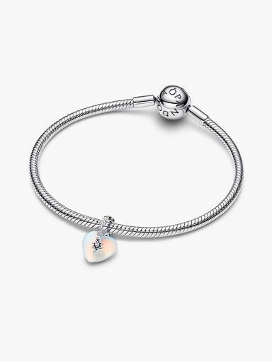 Sternschnuppe & Herz Charm-Anhänger