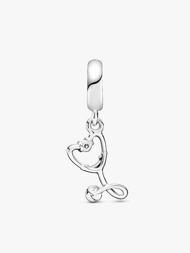 Stethoskop Herz Charm-Anhänger