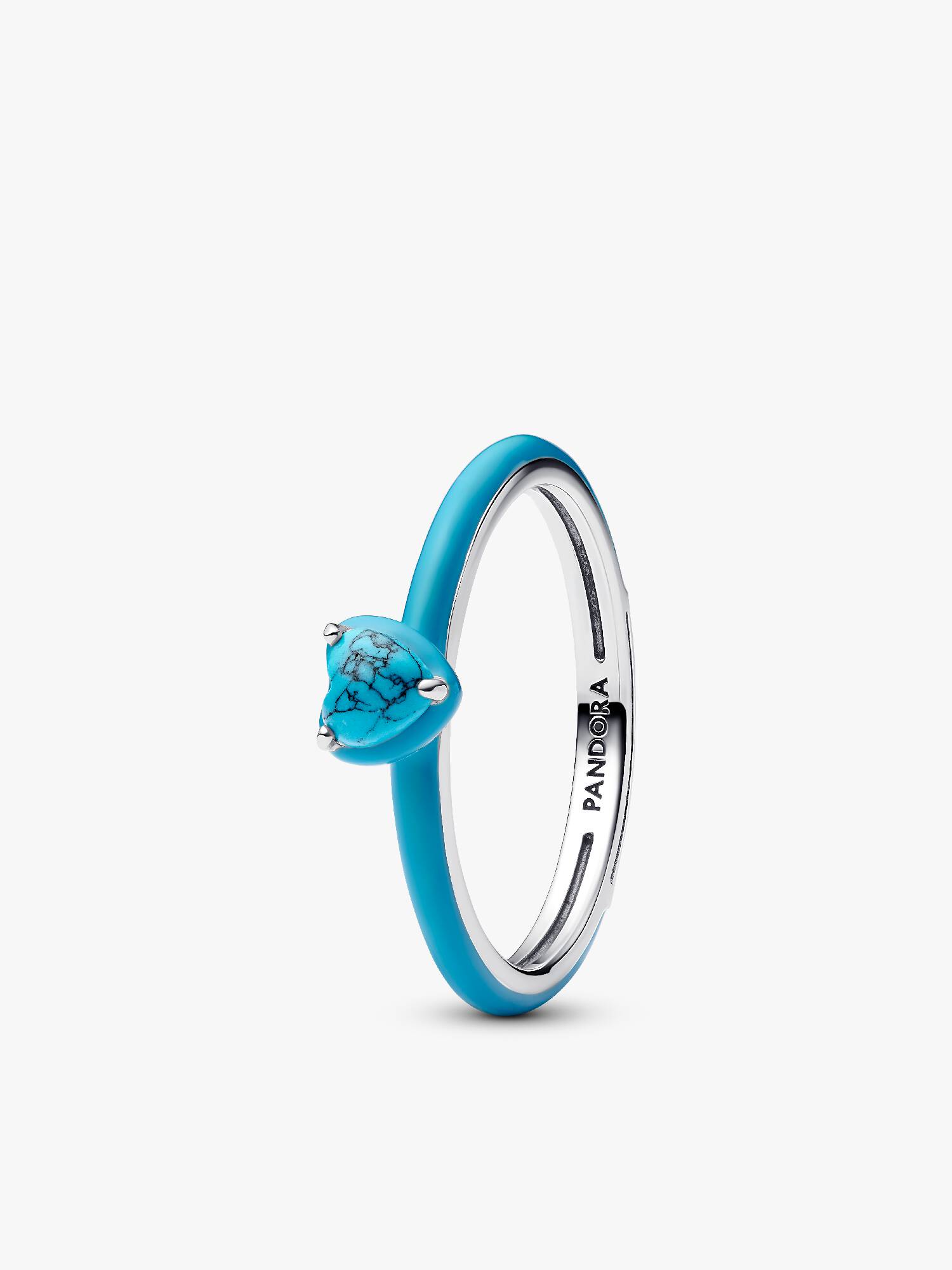 Türkisfarbener Herz-Stein Ring