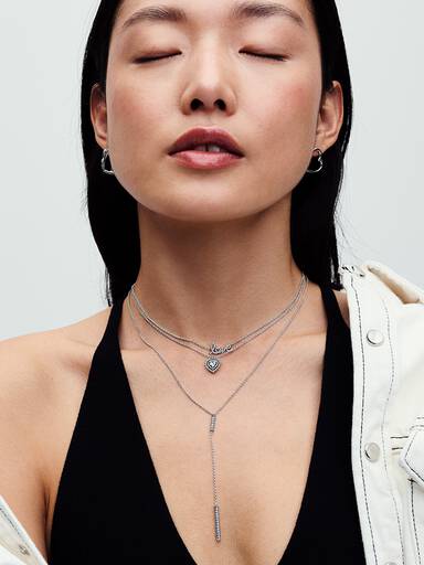 Funkelnde Handgeschrieben Love Collier-Halskette
