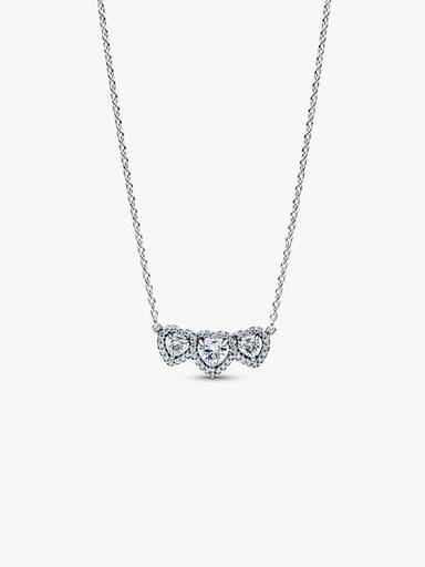 Strahlenkranz Herz Trilogie Collier-Halskette